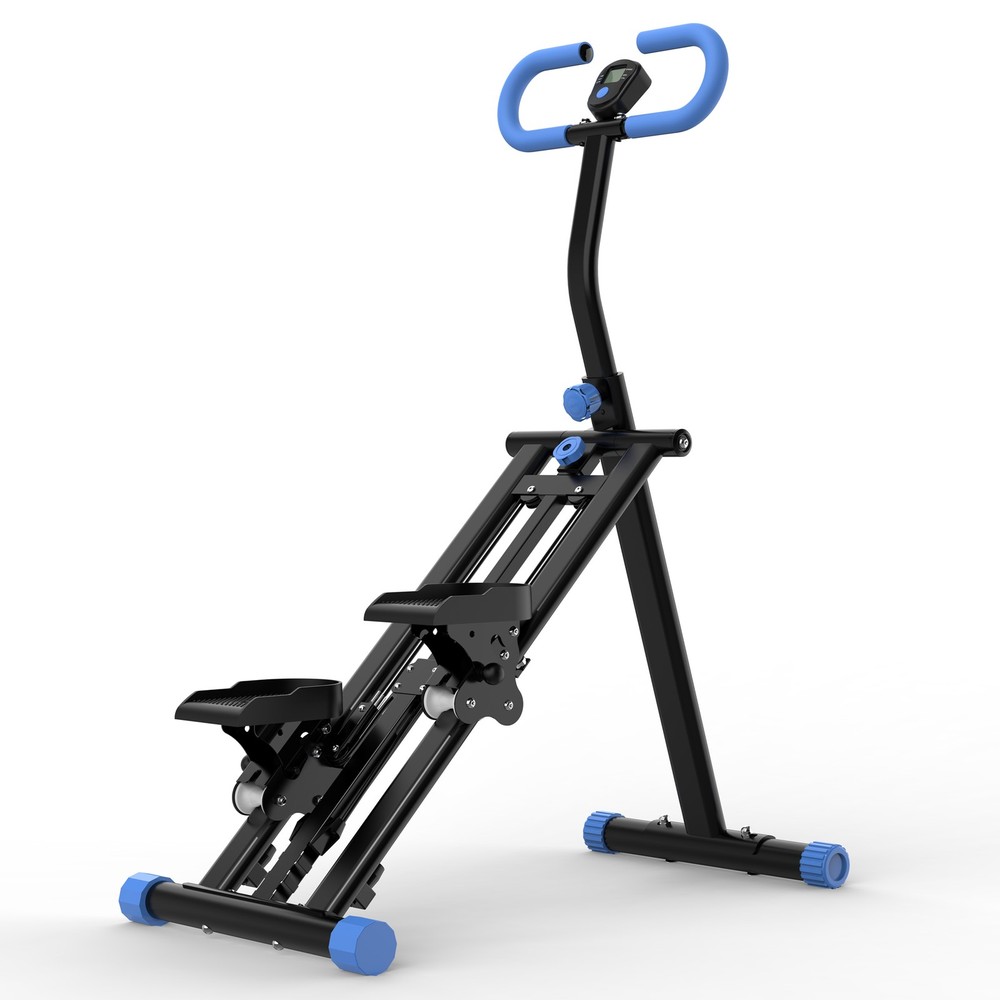 Vertical Climber Stair Stepper Full Body Workout Machine Adjustable Handlebar