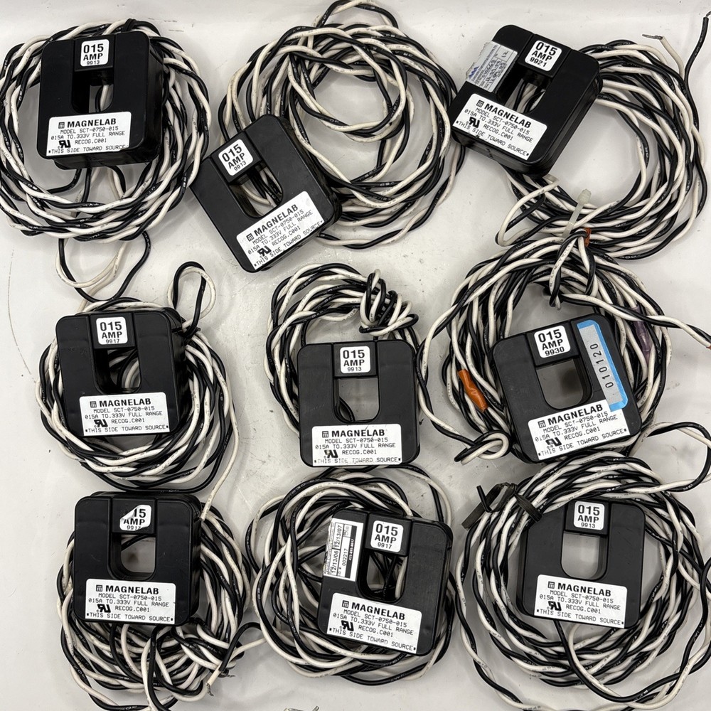 LOT OF 9 Magnelab Split Core Current Transformers SCT-0750-015