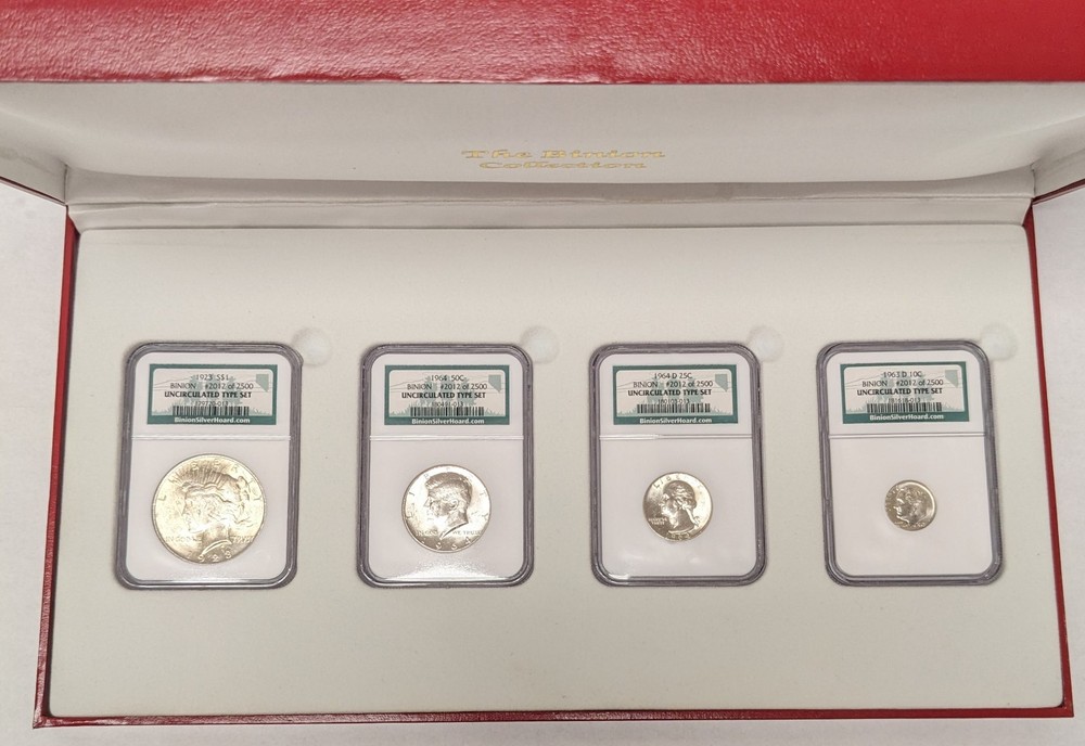 1923 Binion Type 4 Coin Silver Set NGC Uncirculated