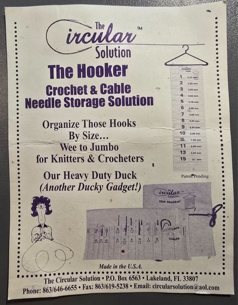 Crochet Hook Case by The Circular Solution called "The Hooker"
