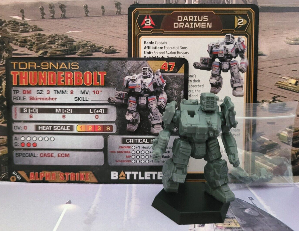 Battletech Thunderbolt Mech Davion Heavy Battle Lance Inner Sphere