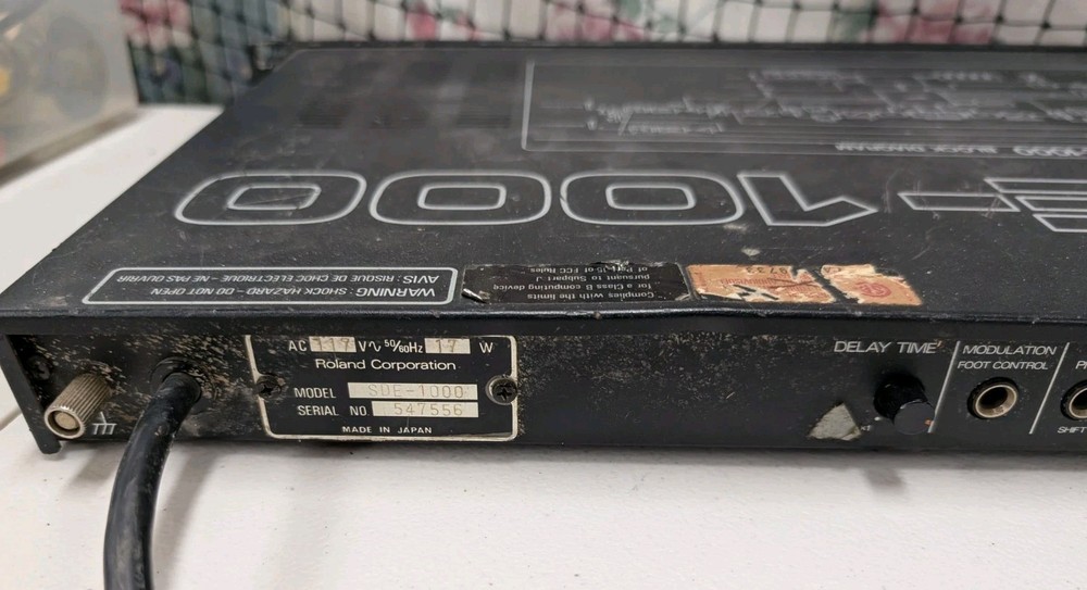 Roland SDE-1000 Digital Delay Rack Effect Processor Vintage Working Effecter