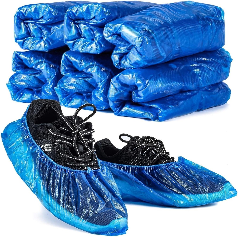 60 Pcs Disposable Plastic Shoe Covers