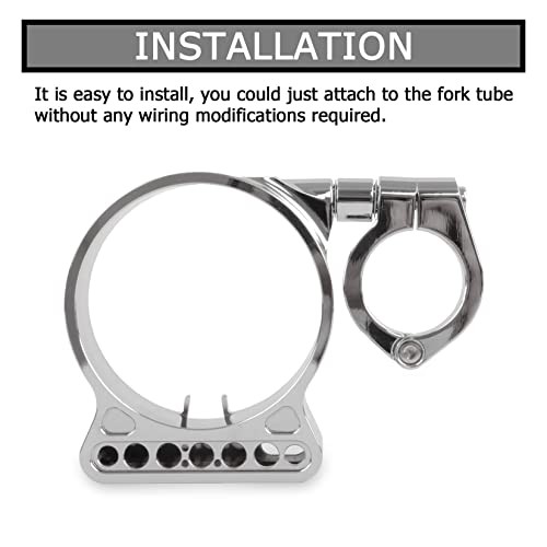 Speedometer Relocation Bracket Cover Side Mount Speedometer Instrument Chrome