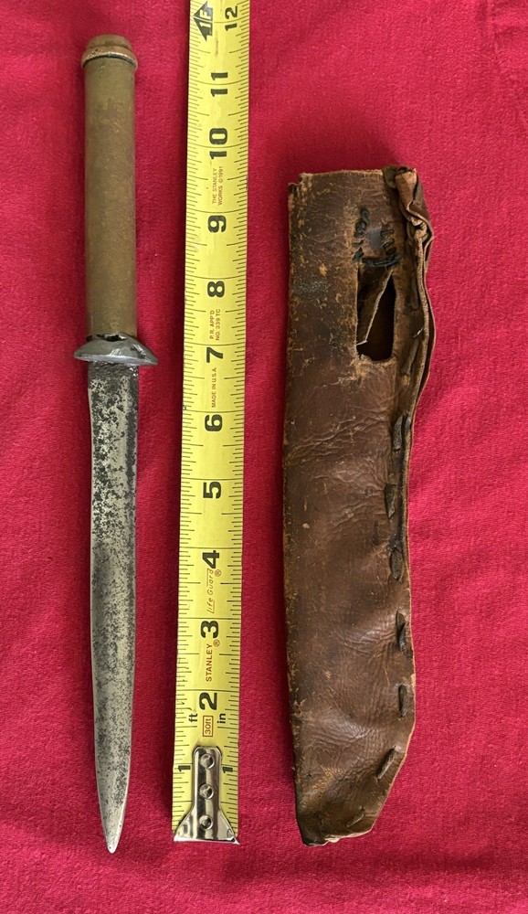 WW1 - CUSTOM MADE DAGGER - UNIQUE - HANDMADE - 100 + YEARS OLD