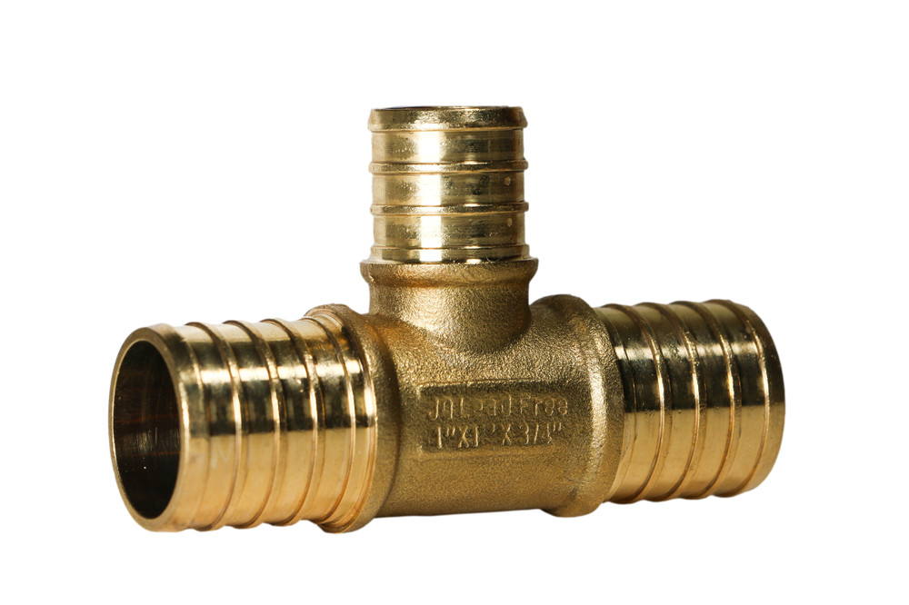 50 Pack XFITTING 1" X 1" X 3/4" Pex B Tee , Crimp Pex B Fitting