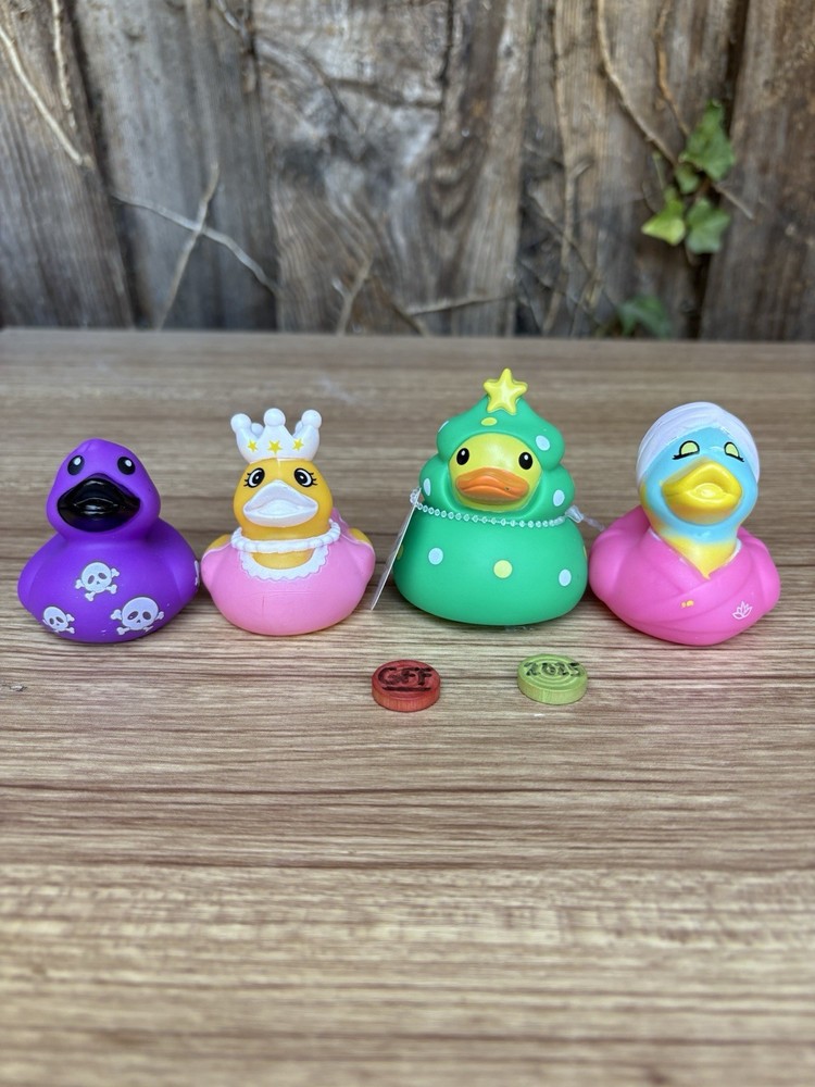 Rubber Ducks, One Branded, Mixed Lot 4 Pc