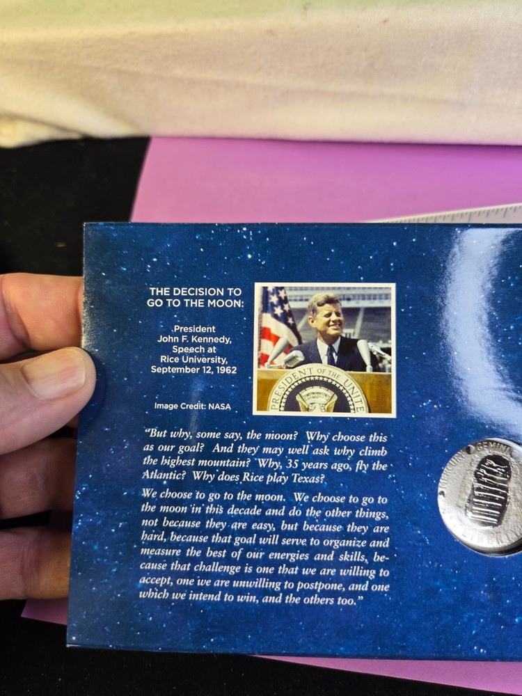 2019 Apollo 11 50th anniversary Half dollar set in Error packaging from Mint.