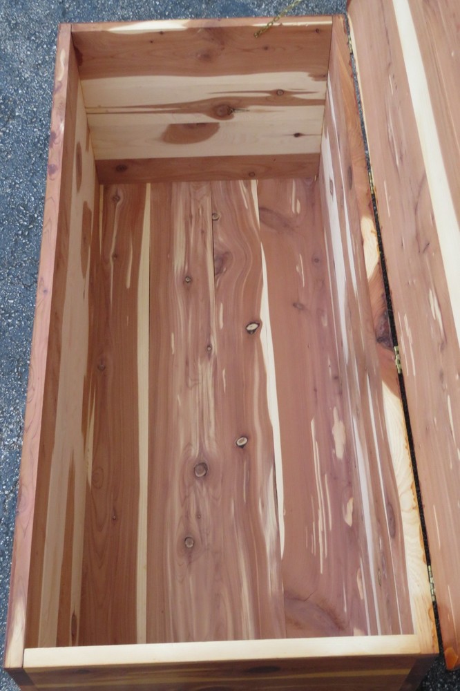 Solid Cedar Hope Chest Blanket Trunk Bench 6175