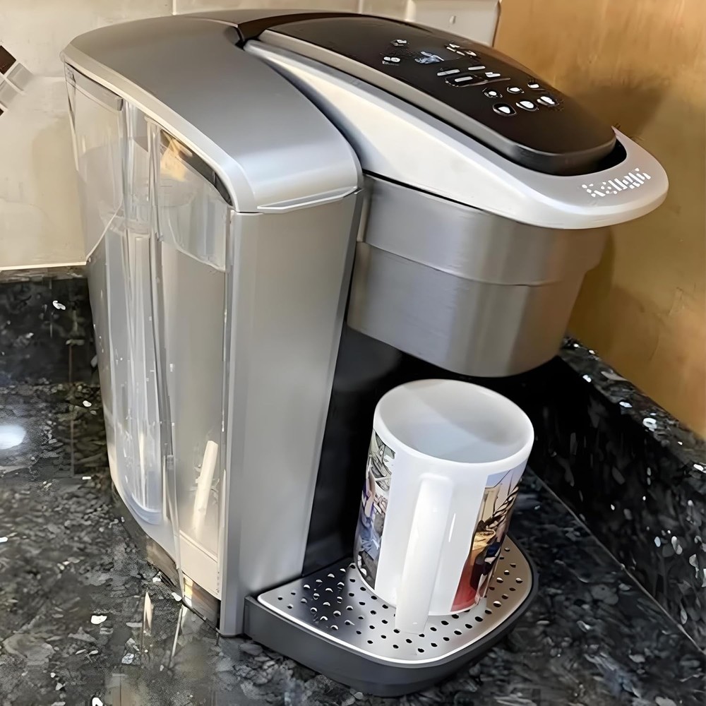 Replacement Water Reservoir + Filter Holder, Compatible with Brushed Silver