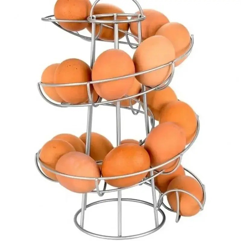 Egg Holder Countertop Freestanding Wired & Spiral Medium Egg Display Egg Holder