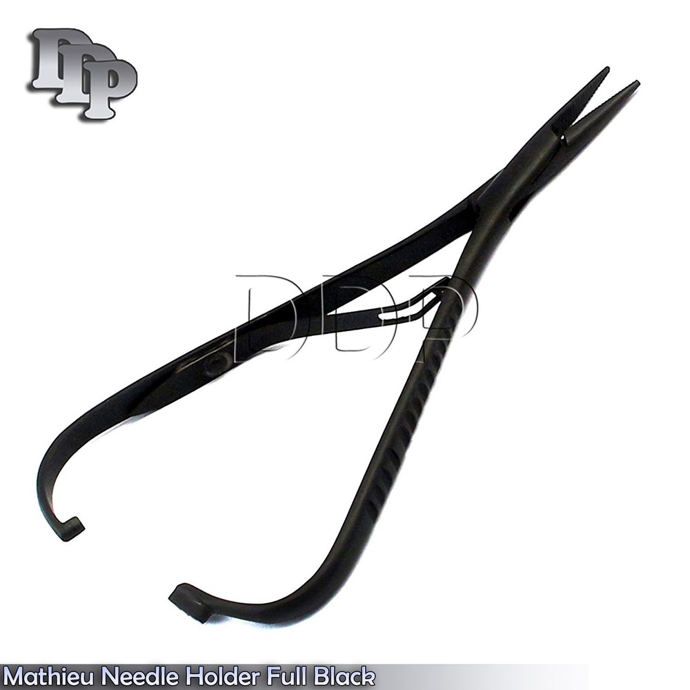 Mathieu Needle Holder Full Black 5.5" Surgical Dental Instruments