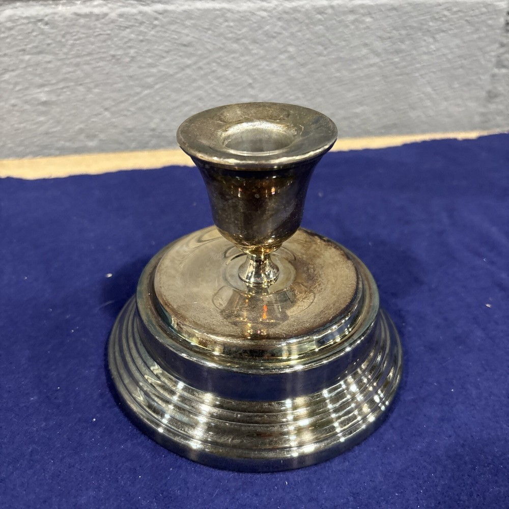 Vintage Silver Plate Candlestick Holder