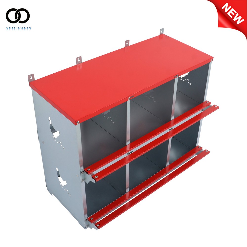 Chicken Laying Boxes Nesting Boxes for Chickens Galvanized Steel 6 Compartment