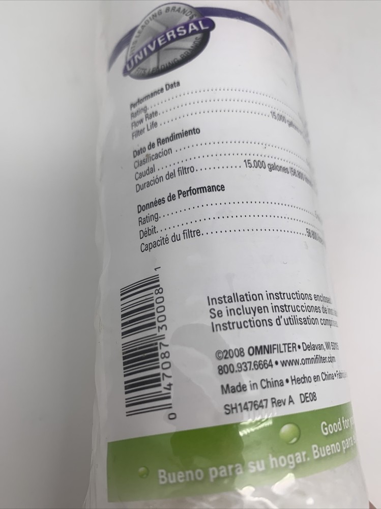 OMNIFILTER WHOLE HOUSE FILTER CARTRIDGE RS5-DS
