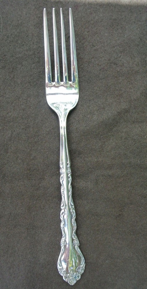 ONE DINER FORK MARKED SILVERPLATE KOREA