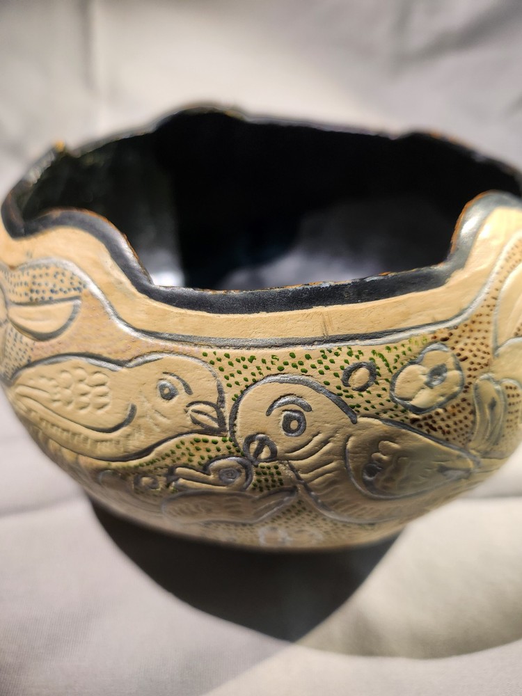 Beautiful hand painted Gourd