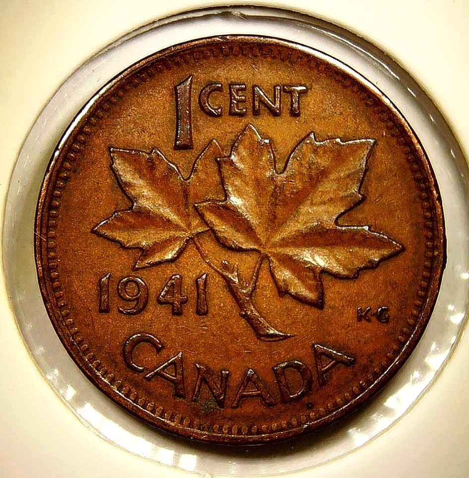 1941 Canada Cent King George VI