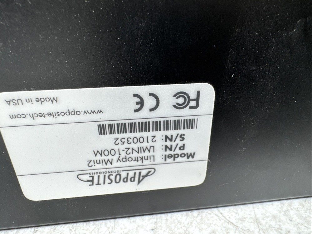 Apposite Linktropy Mini2 Mini 2 WAN Emulator LMIN2-100M UNTESTED MISSING AC ADAP