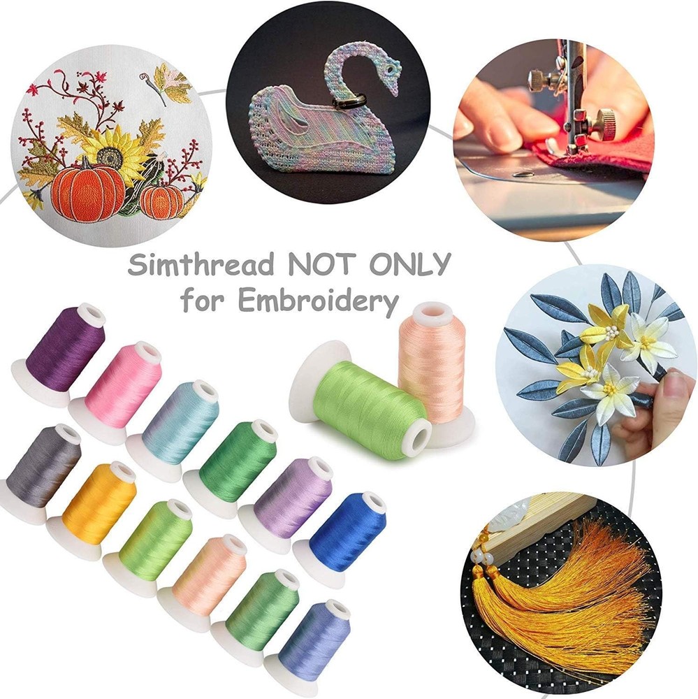 Embroidery machine thread assortment