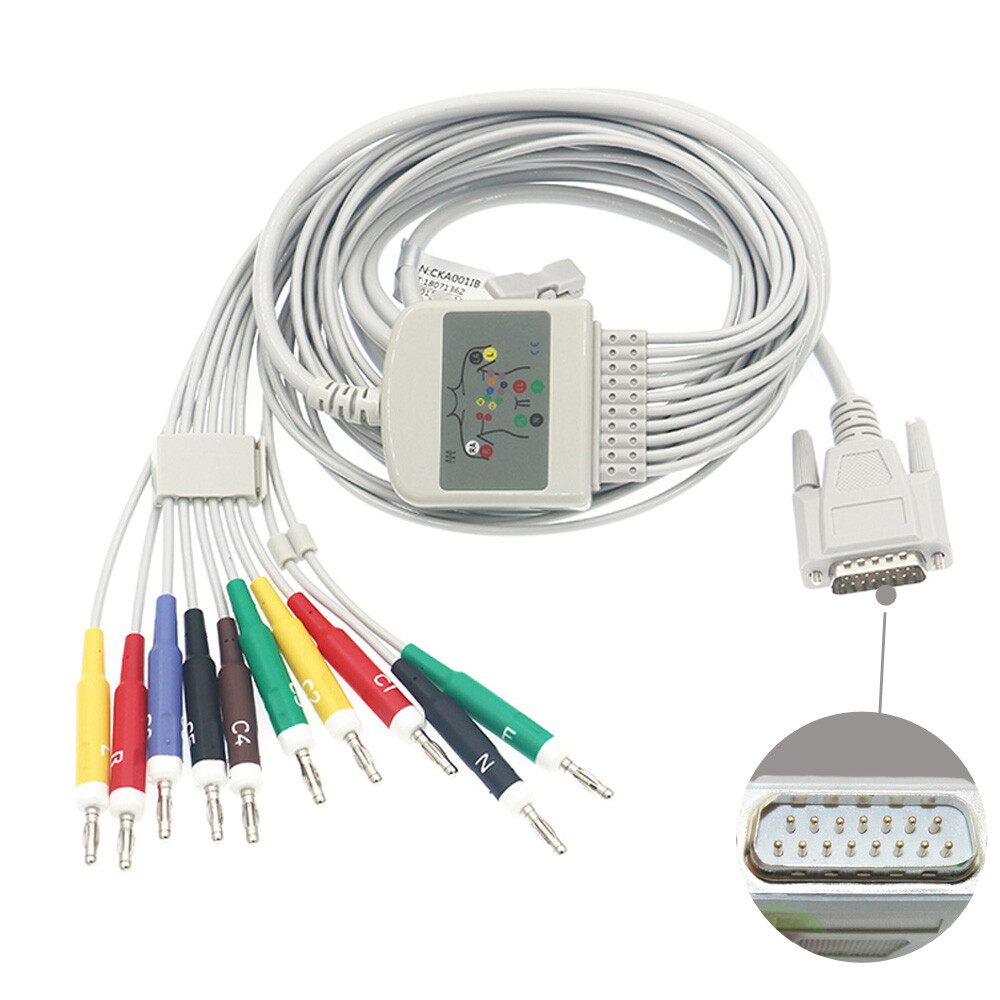 ECG Cable For Nihon Kohden , 10 LEADS , NEW