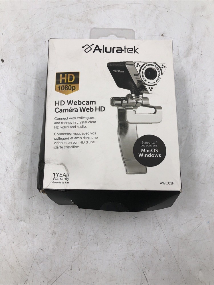 Aluratek hd webcam camera OPEN BOX