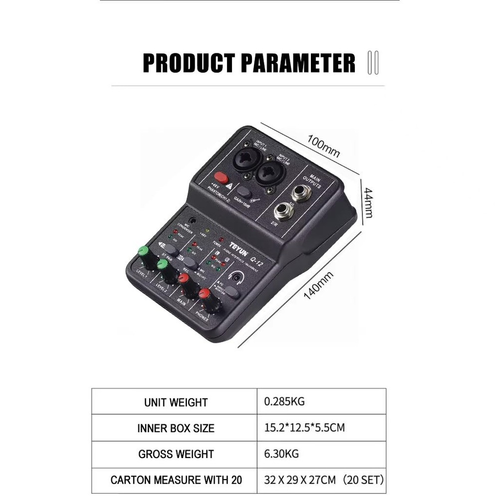 USB Audio Interface for PC,Interface for Recording Music Computer Recording A...