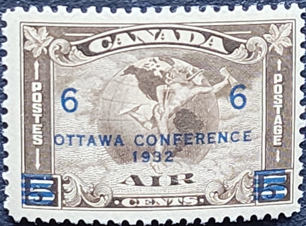 T1601 Canada. Sc#C3, MH CV $32.50.
