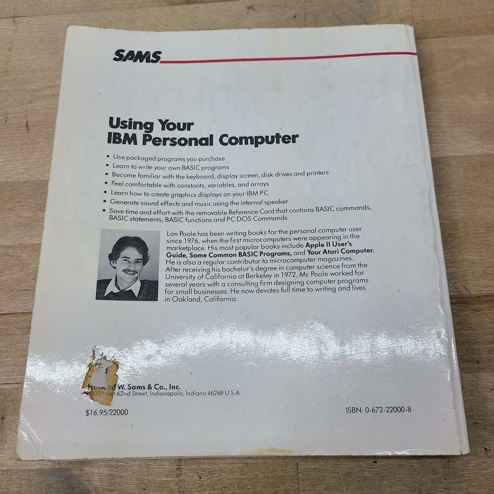Using Your IBM Personal Computer Lon Poole 1983 Manual Vintage