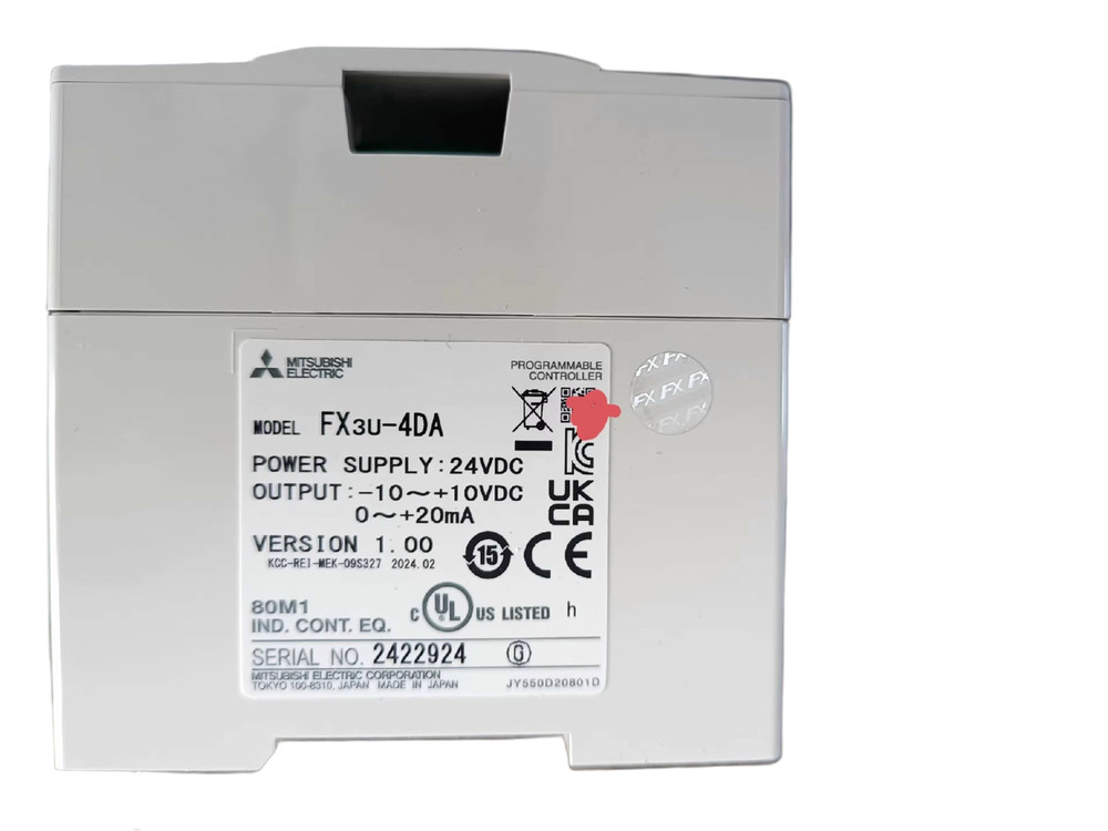 1pc Mitsubishi FX3U-4DA New PLC Module