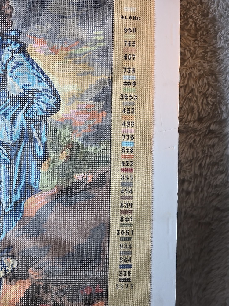 gobelin needlepoint canvas. 65 x 50.