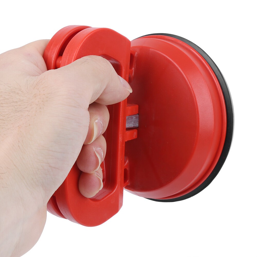 Glass Suction Cup Plate Puller Single Claw Red ABS+PVC Tile Floor Sheet Lifter