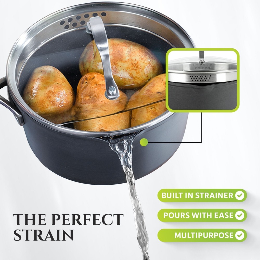 Granitestone Armor Max 14 Piece Nonstick Hard Anodized Durable Cookware Set