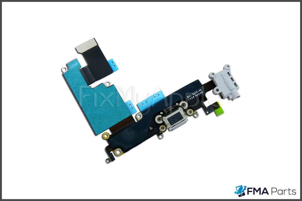 iPhone 6 PLUS OEM Dock Connector Port Microphone Black Flex Cable Replacement