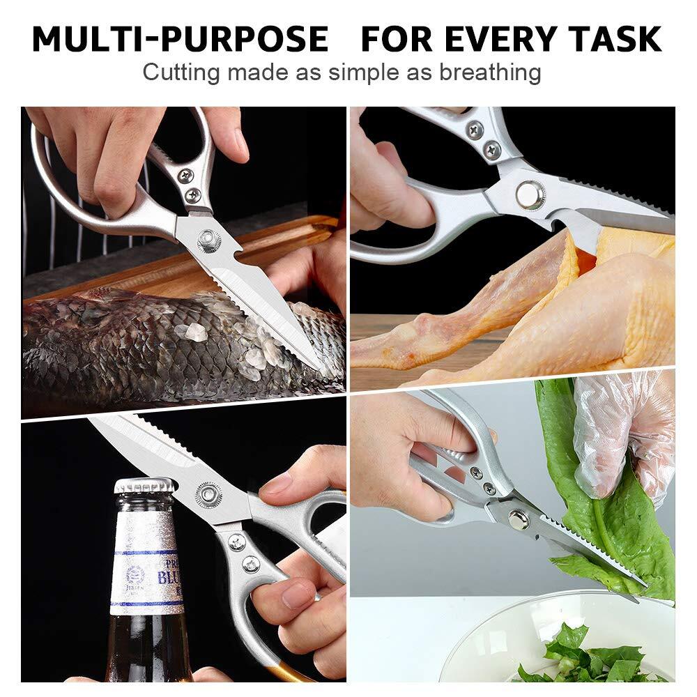 Kitchen Shears 2 PackMulti-Function Kitchen Scissors Heavy Duty Sharp 304 Sta...