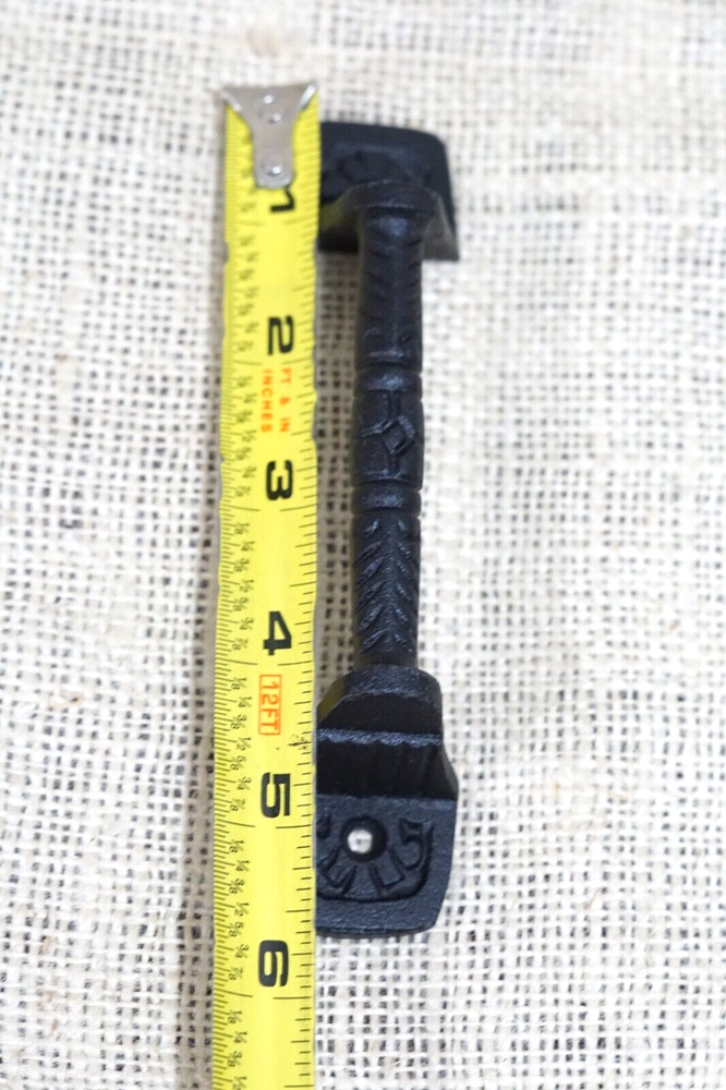 16 Cast Iron Cabinet Handle Gate Pull Door Handles Drawer Pulls Matte Black