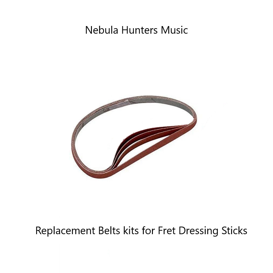 Fret Dressing Crowning Sanding File Stick Replacement belts Luthier tool! Kit#1