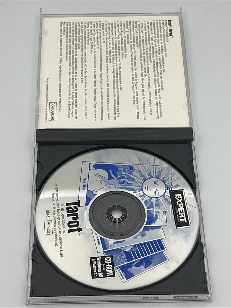 Tarot PC CD-ROM Expert Software Windows 1996 Vintage