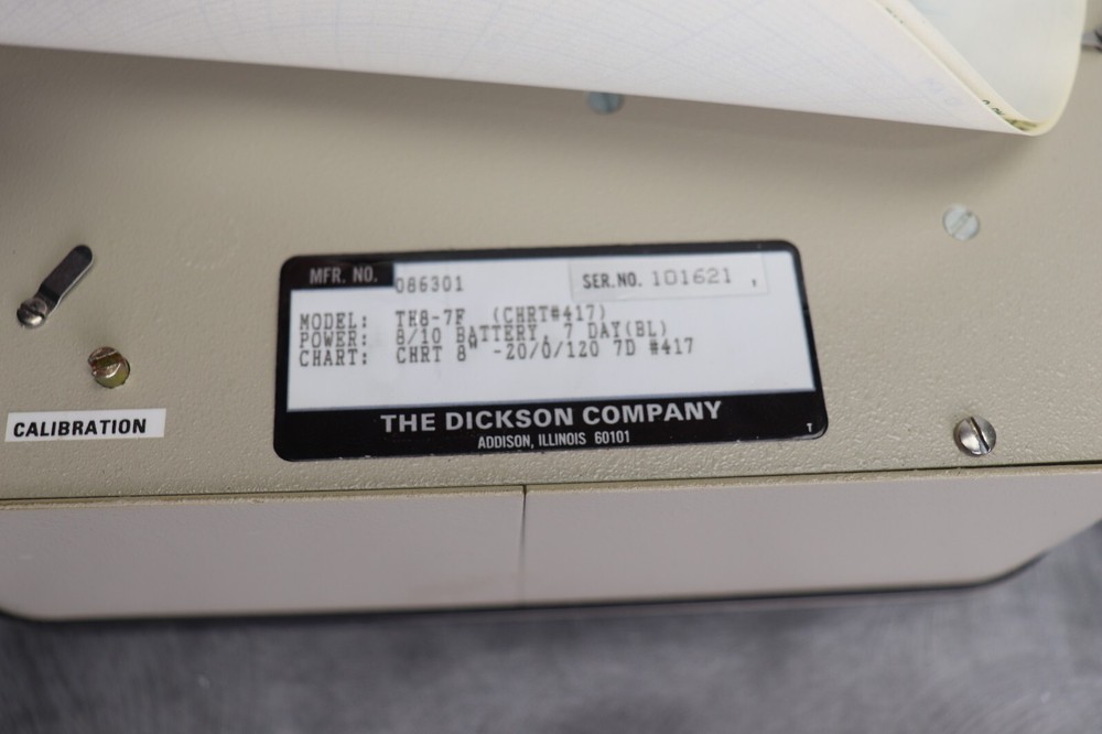 Dickson TH8-7F Temperature and Humidity Chart Recorder