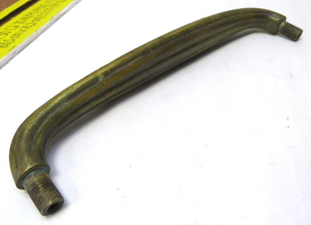 Antique Large Solid Brass Door Pull Handle 11 Inch 2Lb. 5 oz.