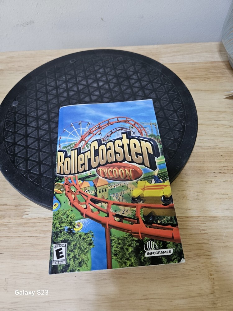 Roller Coaster Tycoon PC Game 2001 Instruction Booklet / Manual Only