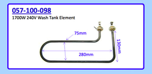 1700W 240V WASH TANK ELEMENT 057-100-098