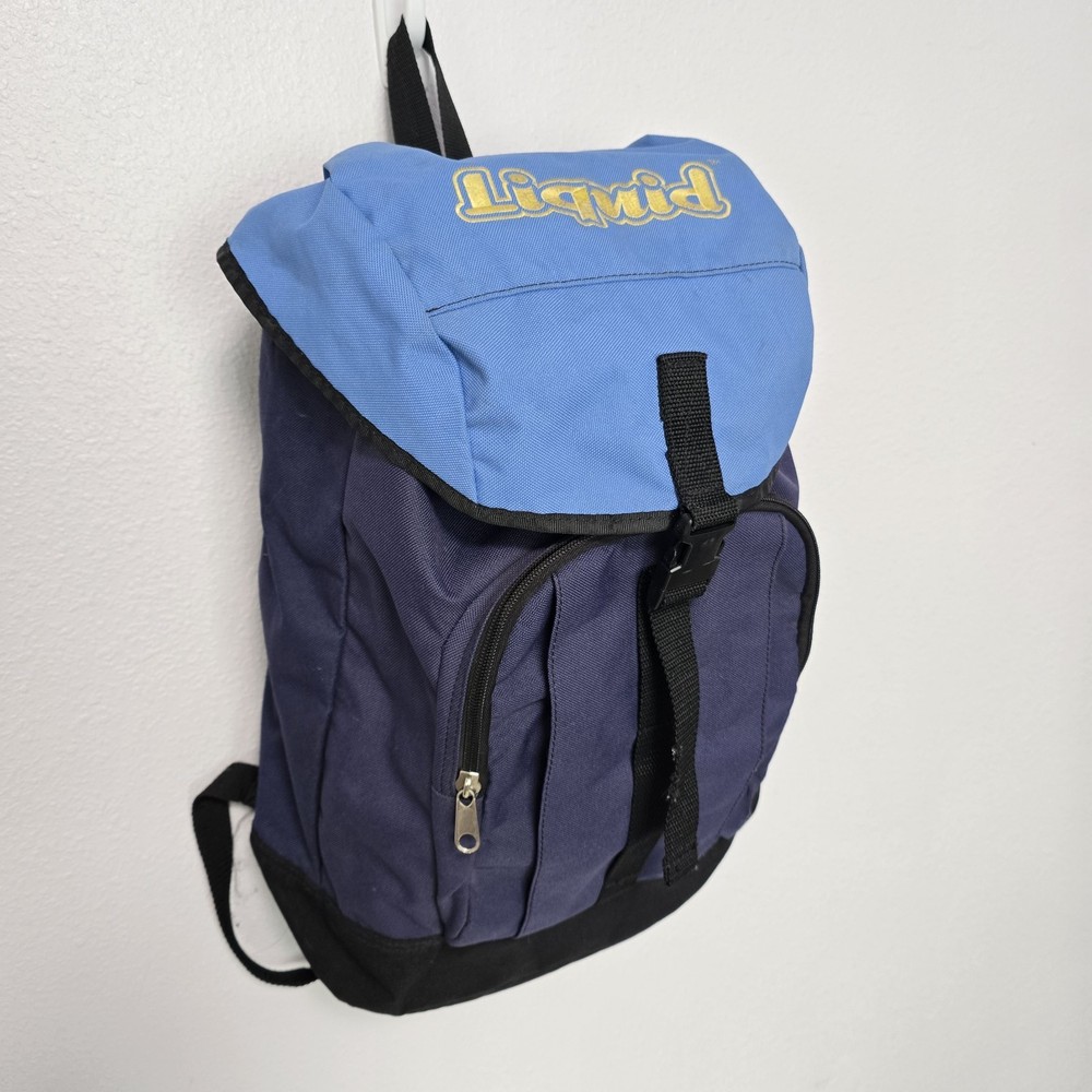 Vintage LIQUID Snowboards Backpack Blue Padded Straps Boot Bag