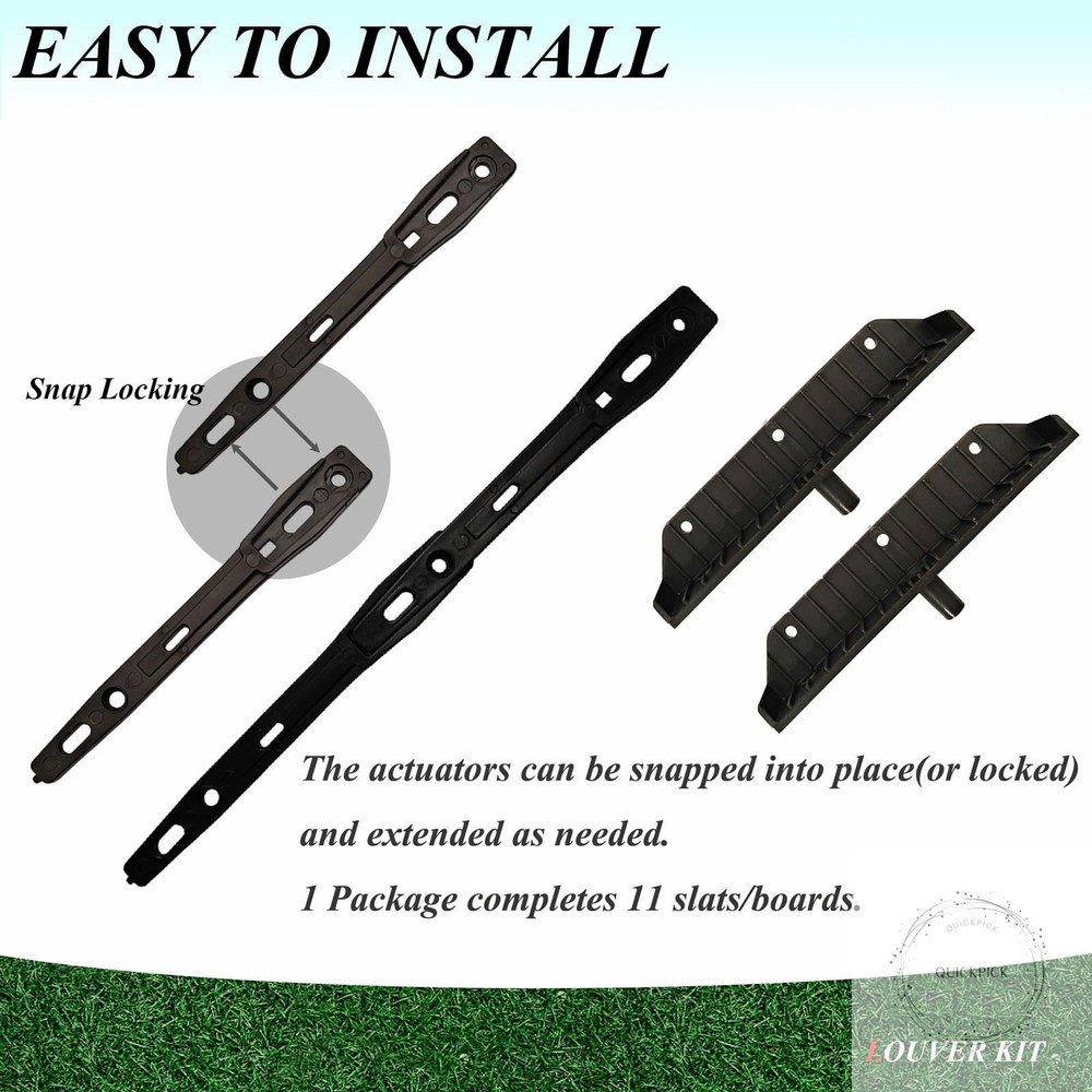 Louver Bracket Kit, Deck Sunblind System, Shutters Hardware System for Windows