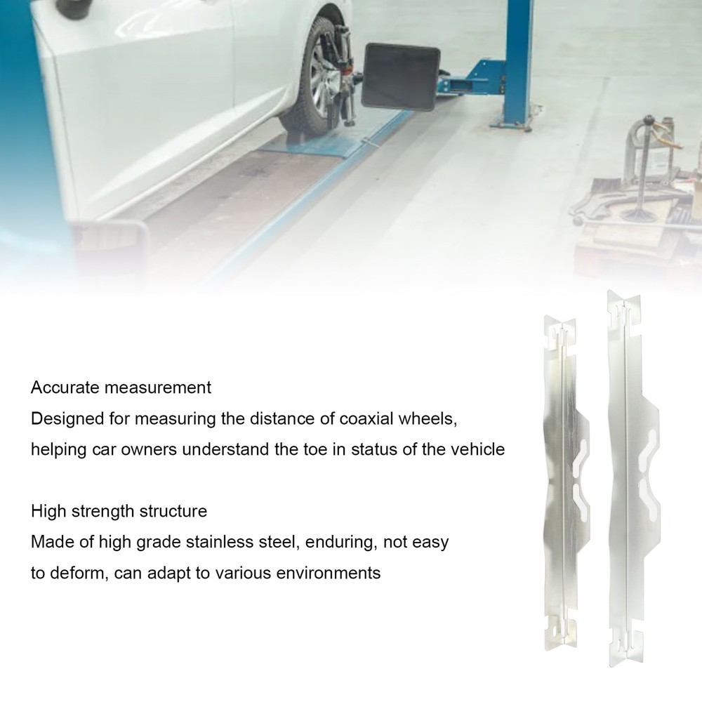 Toe Alignment Tool Plates Stainless Steel Accurate Wheel Alignment Measurements