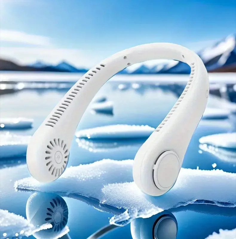 USB Portable Hanging Neck Fan Cooling Air Cooler Little Electric Air Conditioner