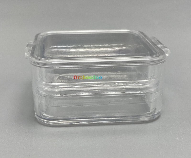 90Pcs Denture False Teeth Membrane Case Container Hinged Display Box Jewelry USA