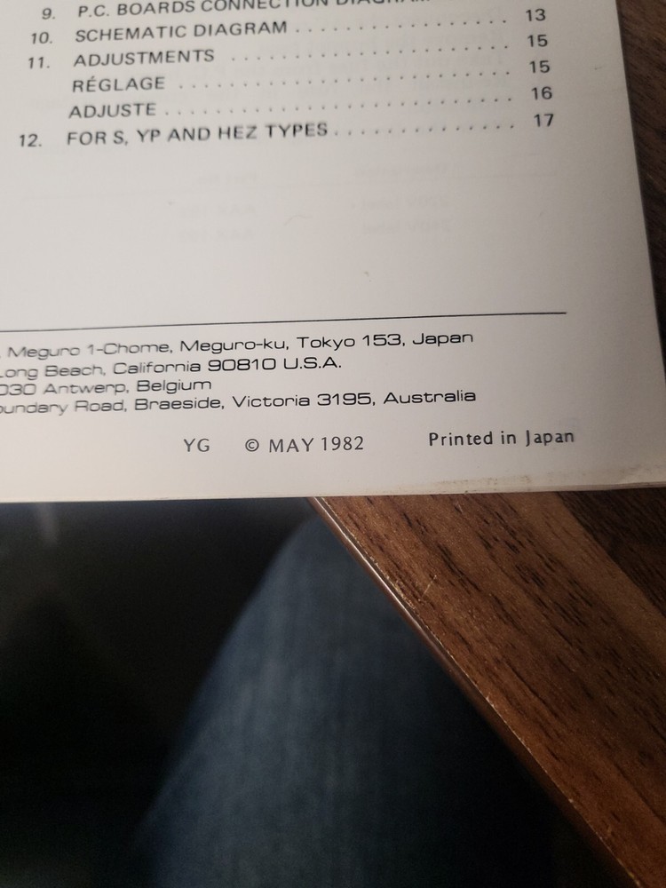 Original Service Manual Schaltplan Pioneer SA-330