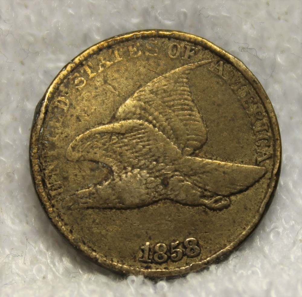 1858 flying eagle large letters