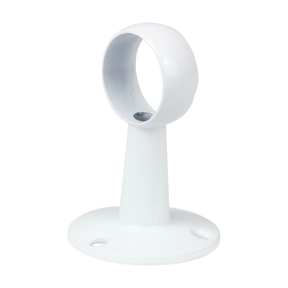 Timco - Center Support - Round Tube - White